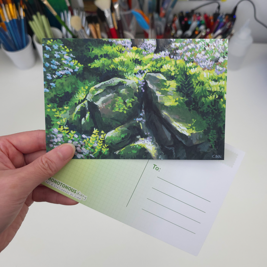 Covered by Nature Postcard