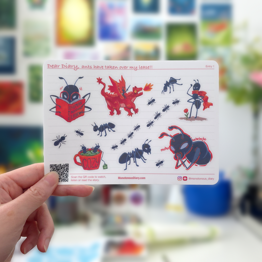 Ants have taken over my lease! - Sticker Sheet
