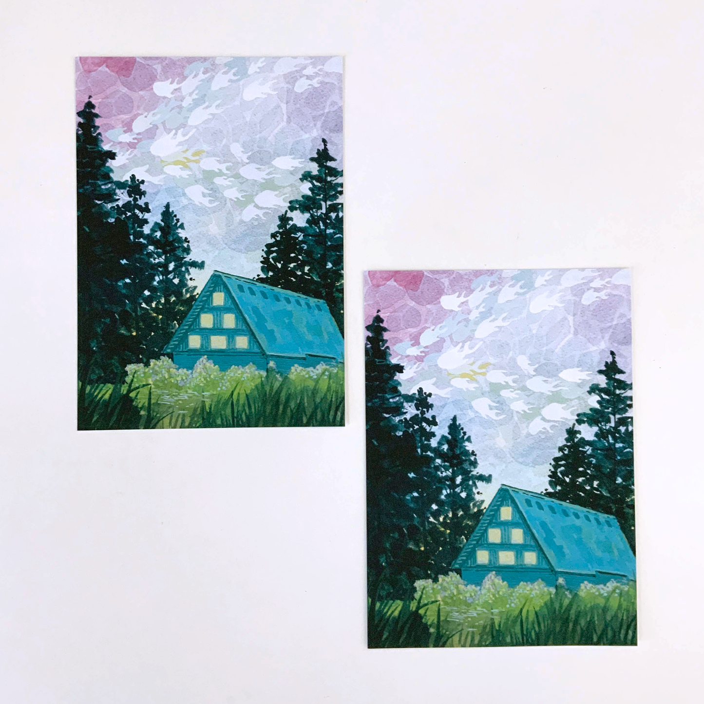 What if there were fishies in the sky.... Art Print