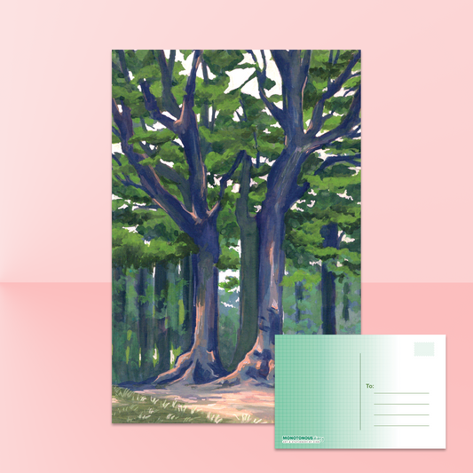 Twin Trees Postcard
