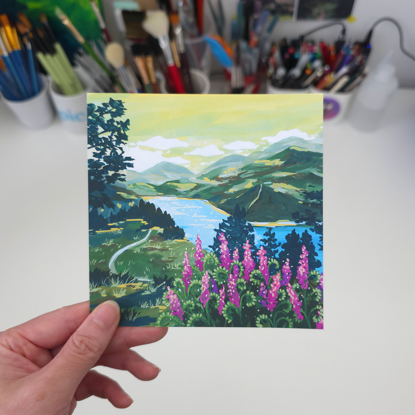 Alpine Dam Art Print