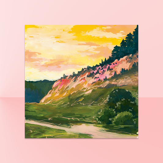 Sunset Cliff Art Print