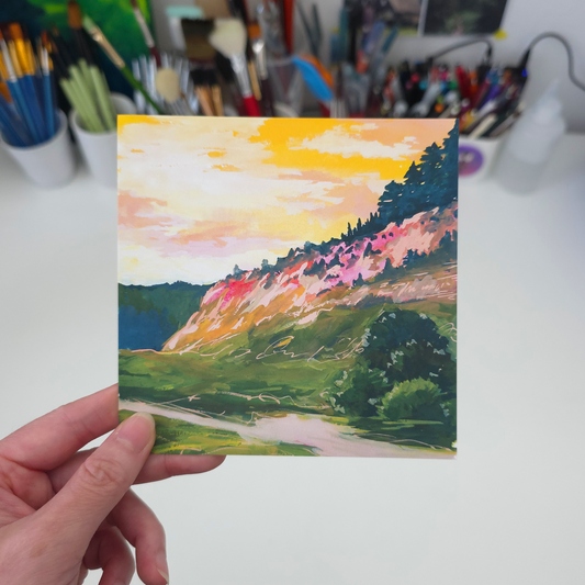 Sunset Cliff Art Print