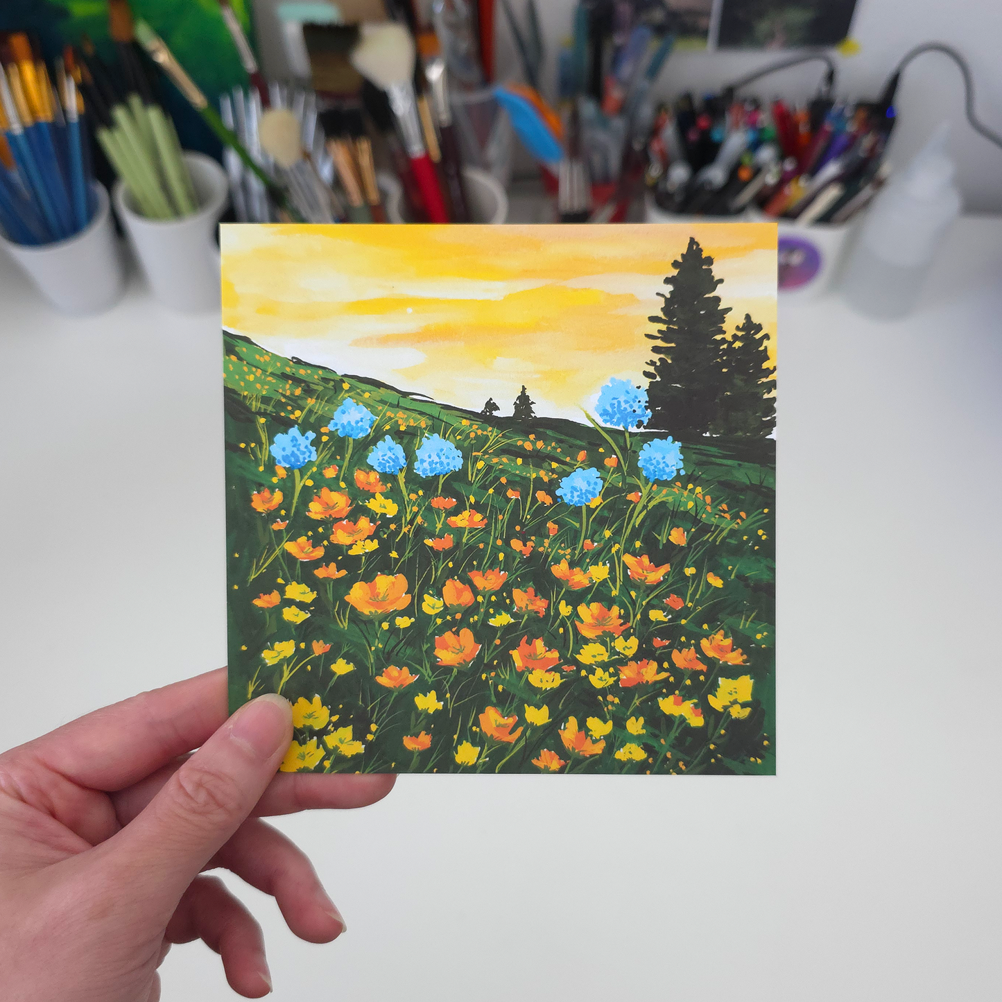 Buttercup Field Art Print