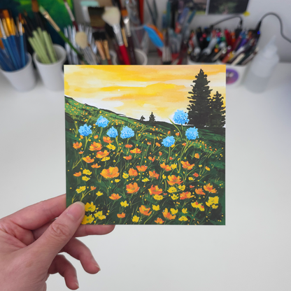 Buttercup Field Art Print