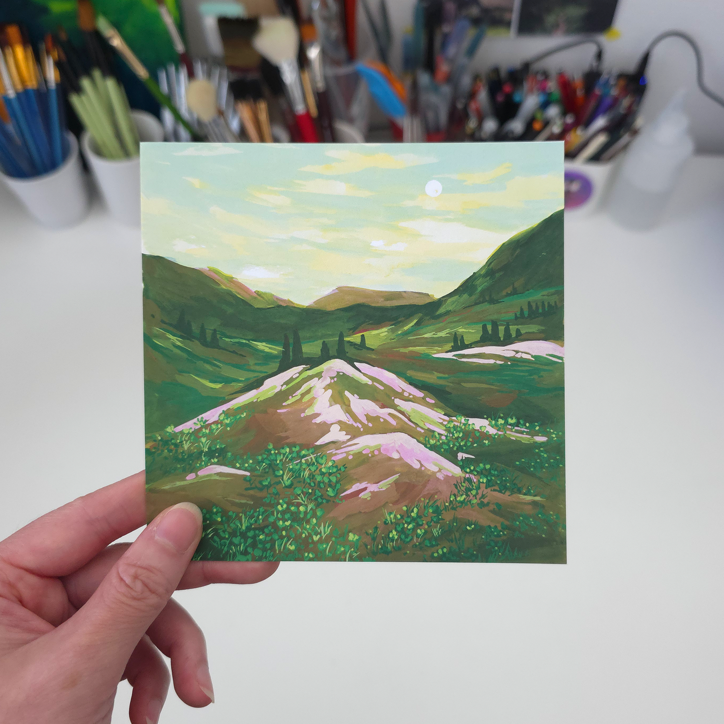 Midnight Hike Art Print