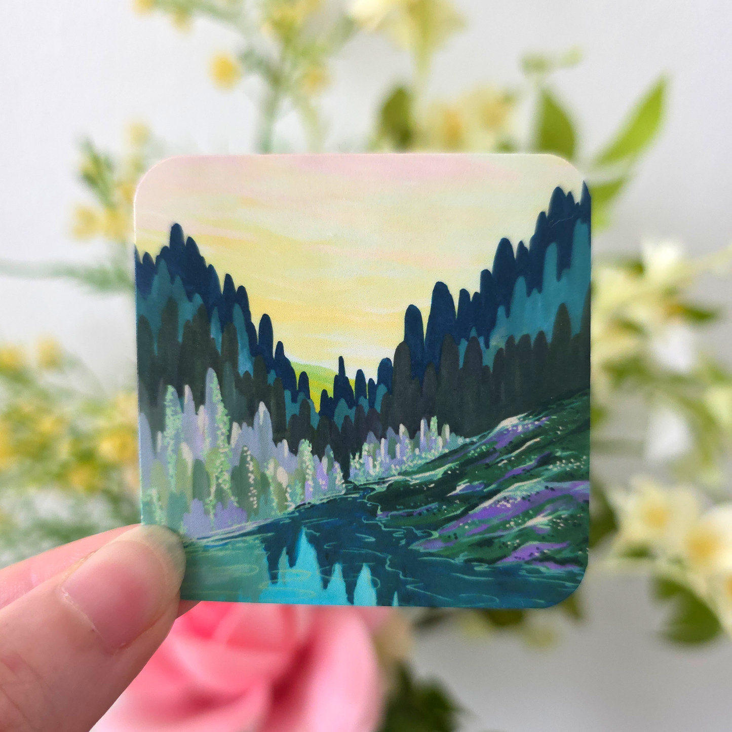 Summer Alps Stickers