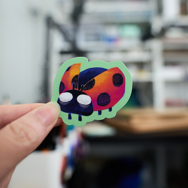 Sweet Ladybug Stickers