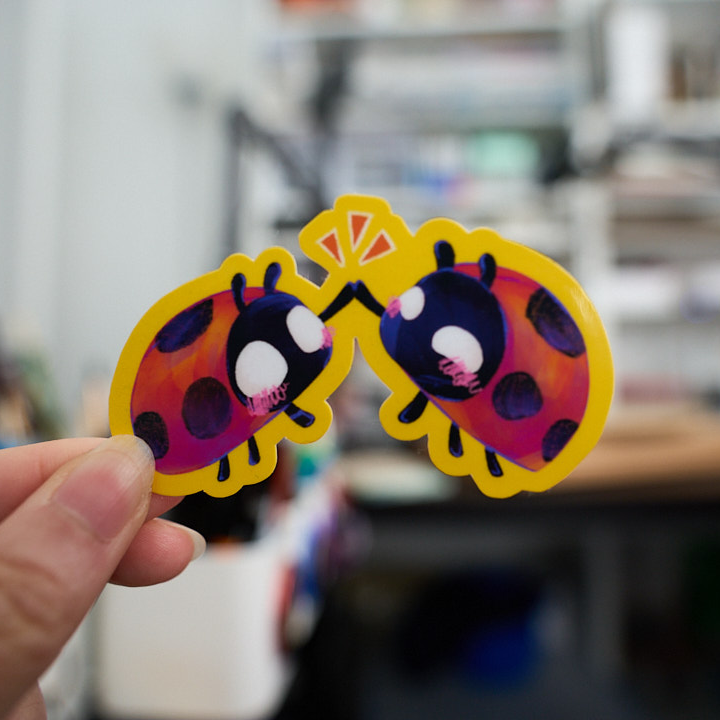 Sweet Ladybug Stickers