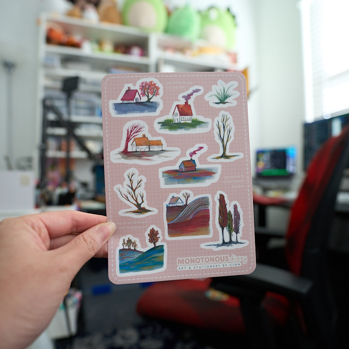 Little House on the Hill - Sticker Sheet (discontinued)
