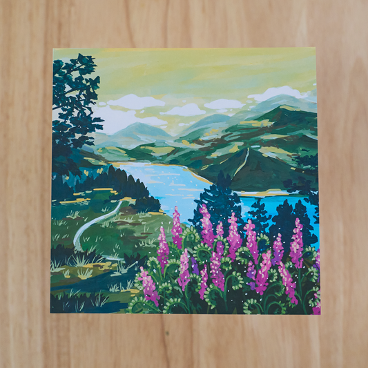 Alpine Dam Art Print