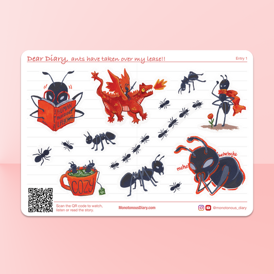 Ants have taken over my lease! - Sticker Sheet