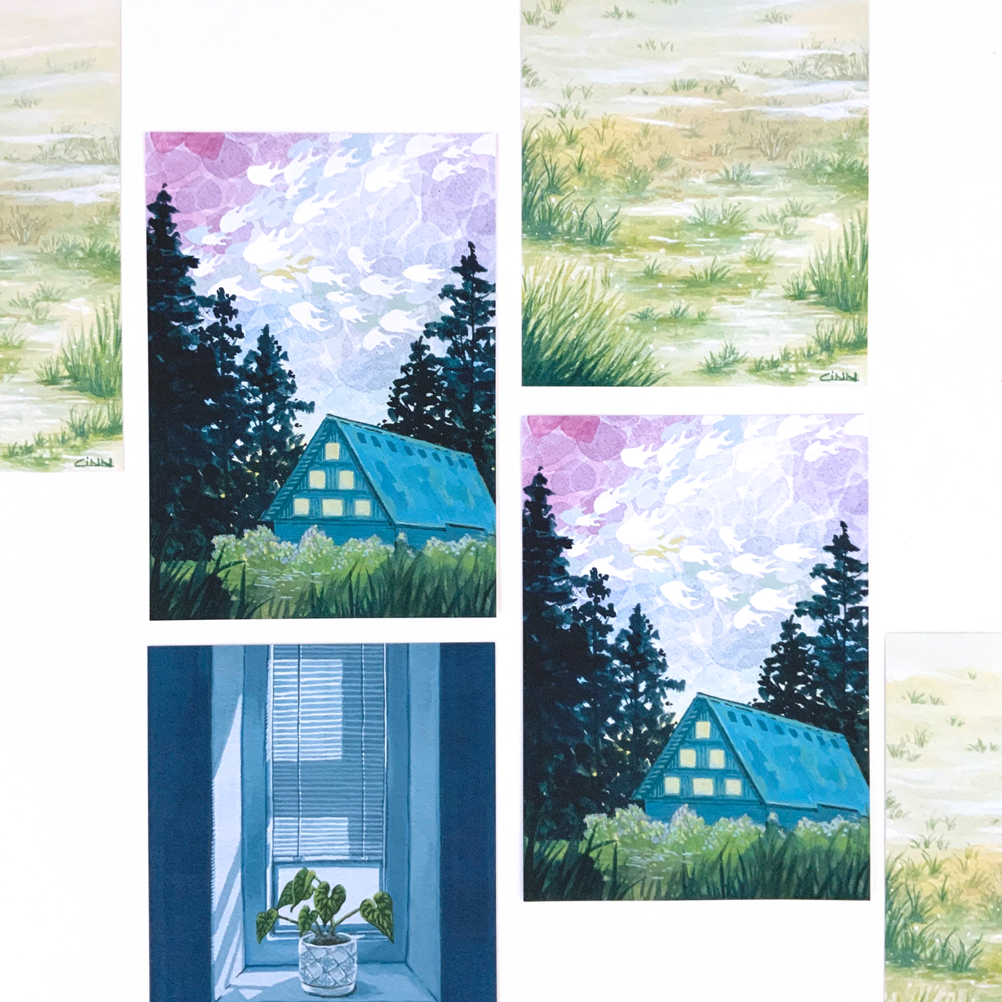 What if there were fishies in the sky.... Art Print