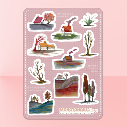 Little House on the Hill - Sticker Sheet (discontinued)