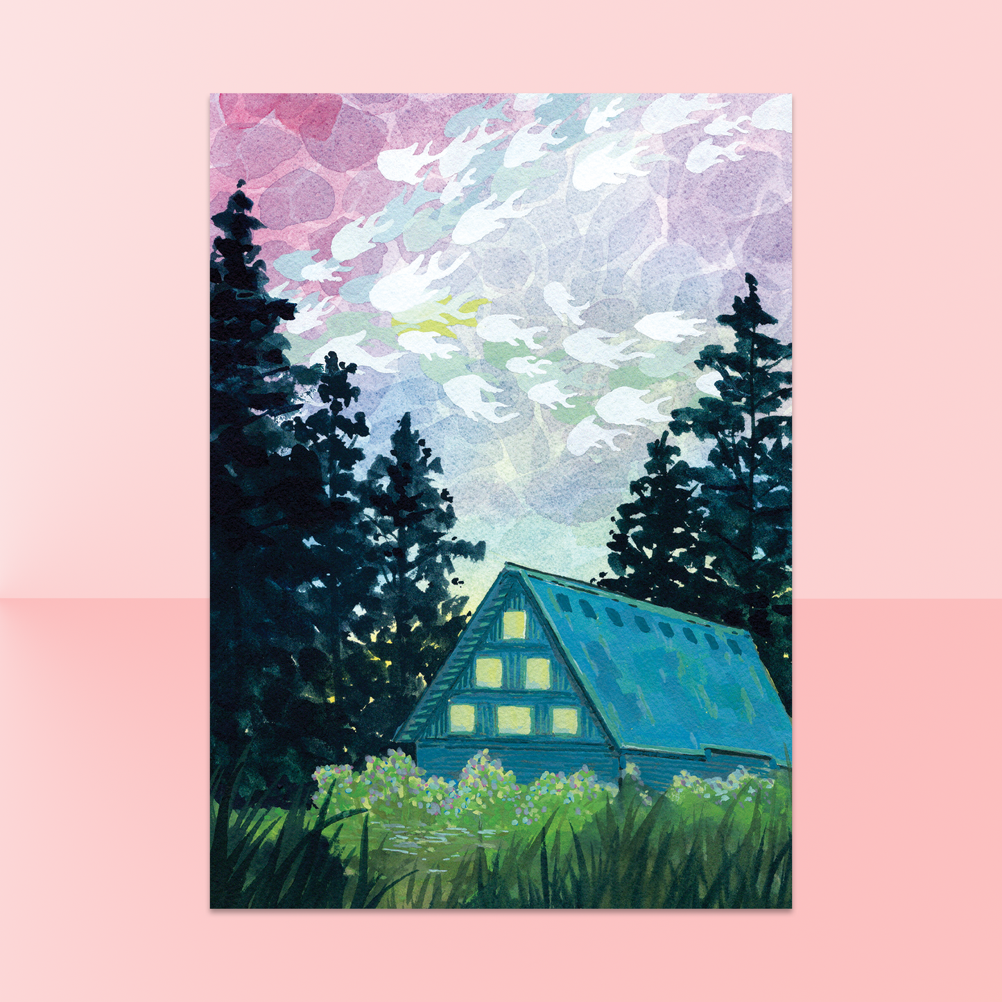 What if there were fishies in the sky.... Art Print