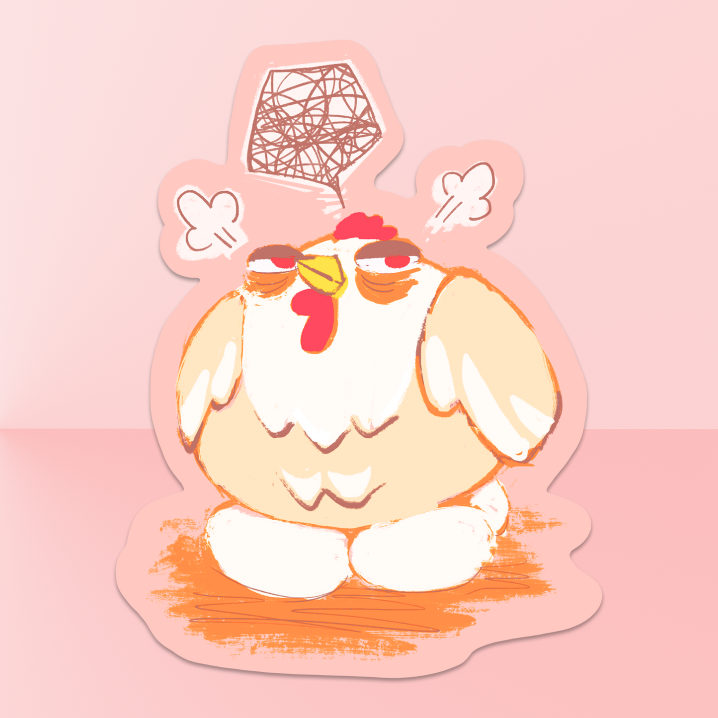 Angry Chicken Stickers