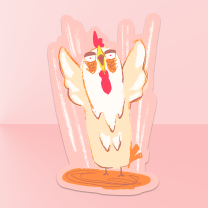 Angry Chicken Stickers