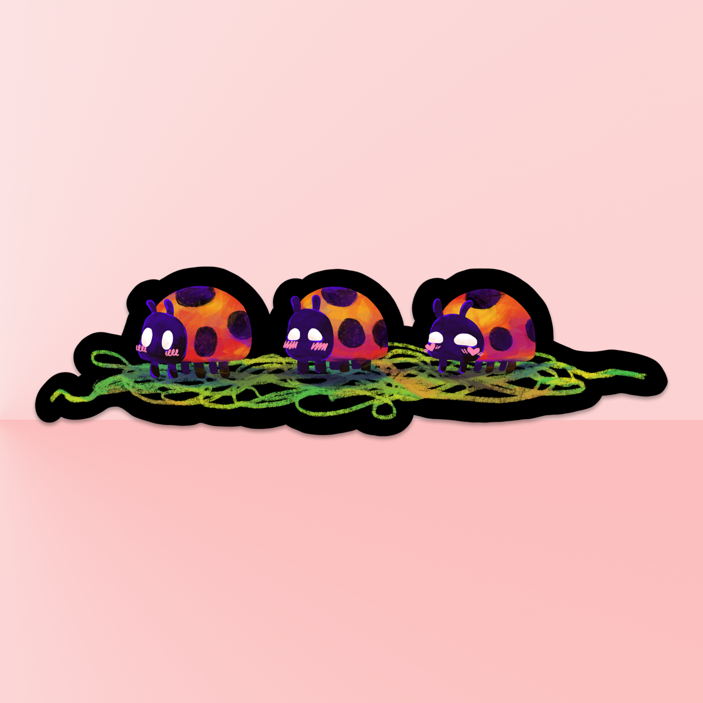 Sweet Ladybug Stickers
